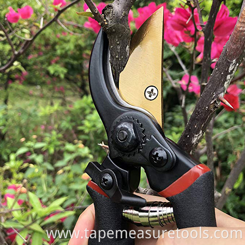 Curved blade head gardening scissors garden pruning shears non-slip labor-saving branch shears good quality scissors